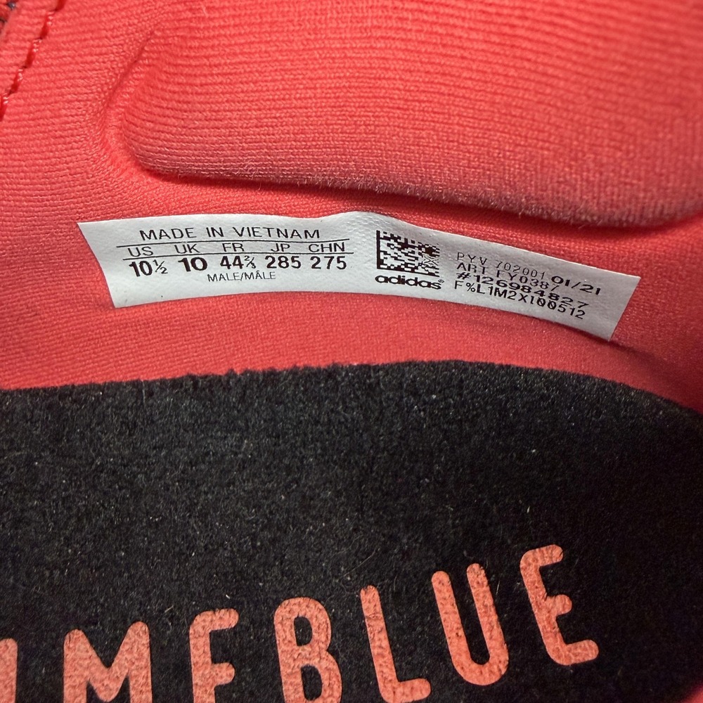 Adidas Ultraboost 21 Primeblue Shoes Mens Size 10.5 Red Running FY0387 Sneakers - Picture 5 of 8